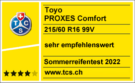 Sehr empfehlenswert: Toyo PROXES Comfort